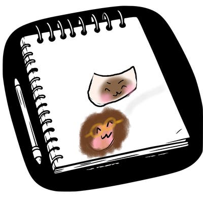 a blank sketch pad