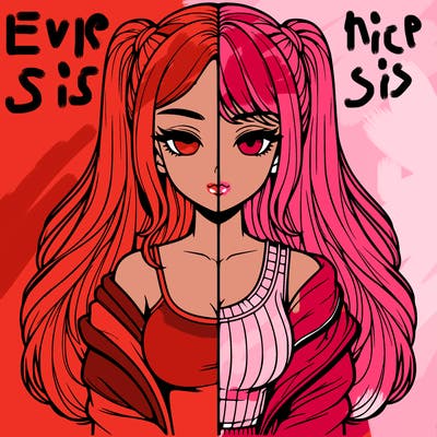 realistic girl split