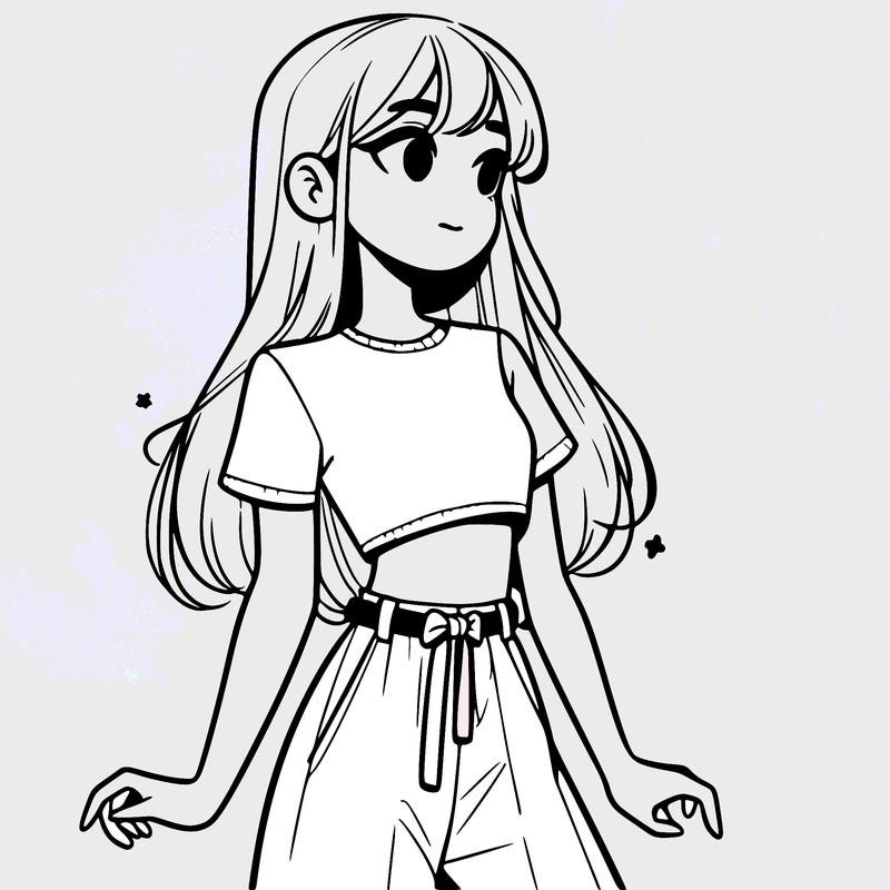 girl in a cute crop top