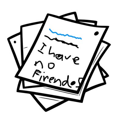 blank pieces of paper