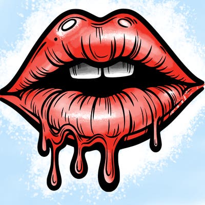 lips that look realistic and drip