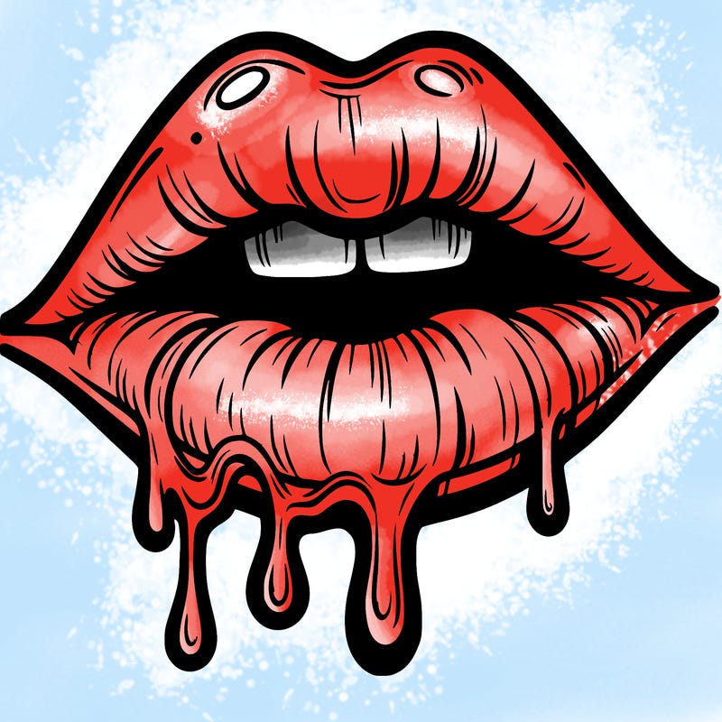 lips that look realistic and drip