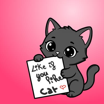 a small cat with a blank sheet of paper in its hand. the cat is sooooooo cute!