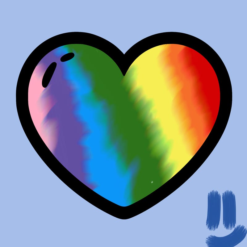 a blank heart