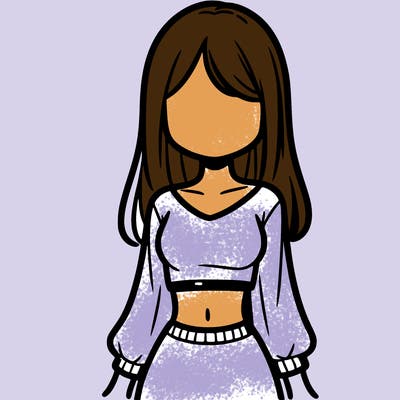 girl in crop top long sleeve