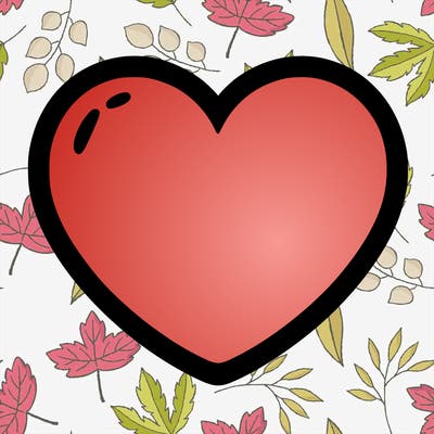 a blank heart