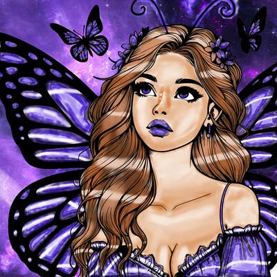 butterfly fairy realistic girl