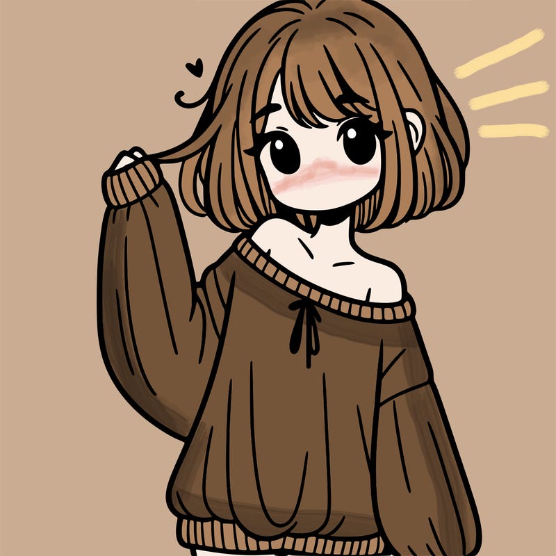 girl in baggy sweater hanging off her shoulder