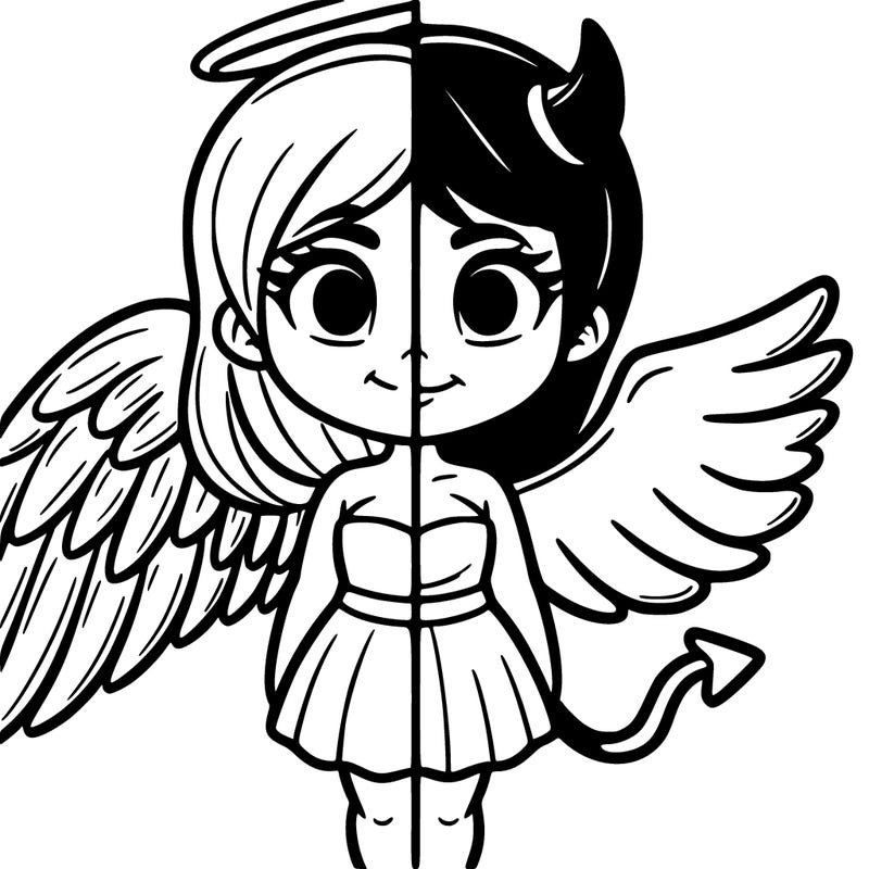 half angel half devil