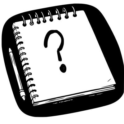 a blank sketch pad