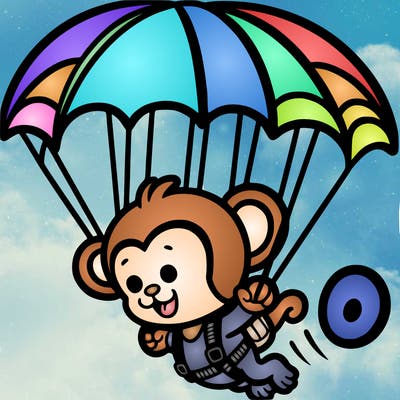 monkey parachute