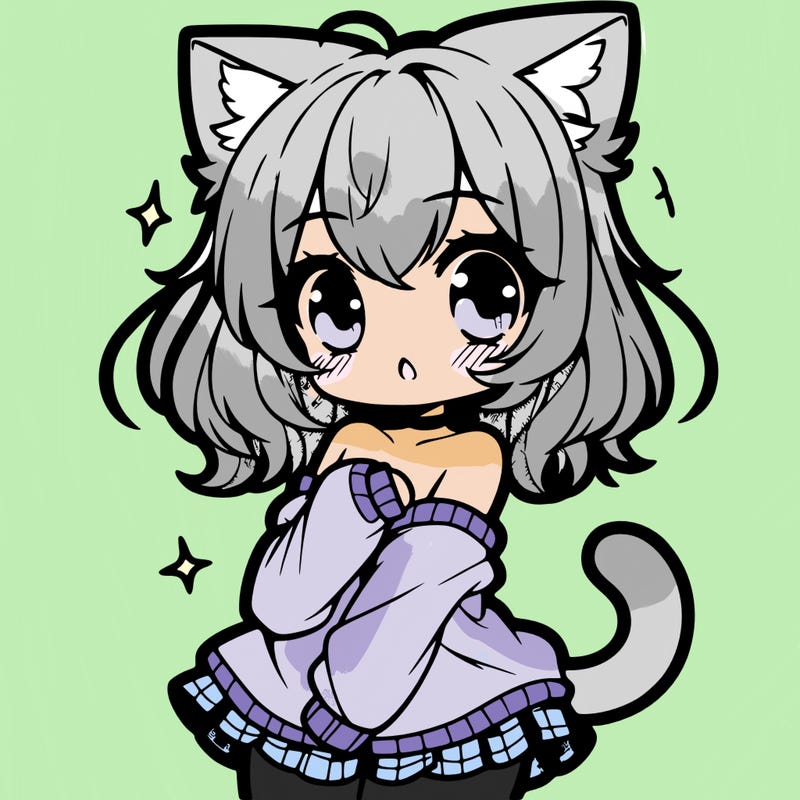 cute anime cat girl