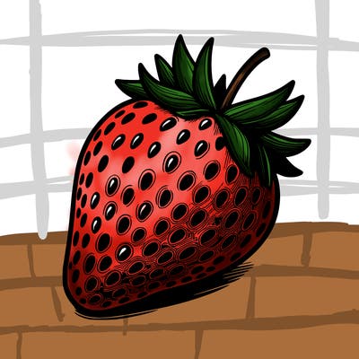 realstic strawberry