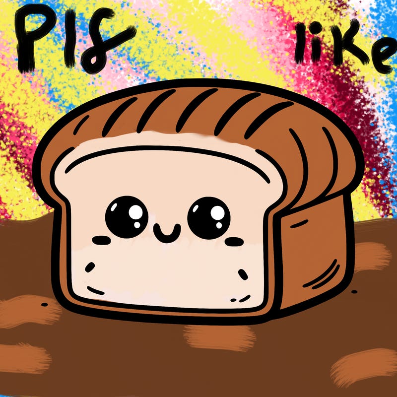 cute smiling loaf of bread