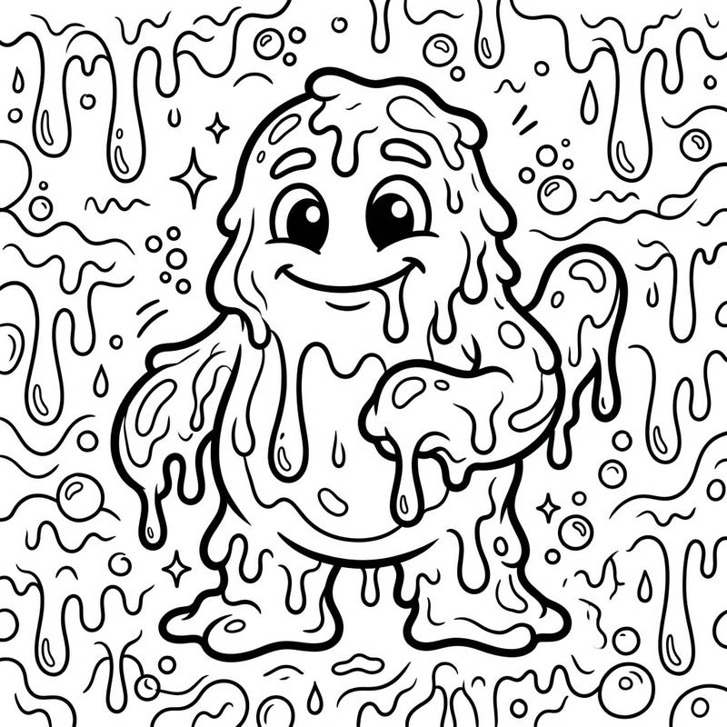 Get ready for a super slimy, super fun adventure with our friendly Snot Monster coloring page! Designed especially for kids aged 4-8, this playful creature promises hours of creative coloring excitement.