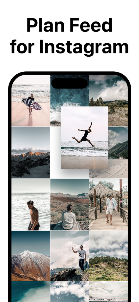 Layout for Instagram・Inpreview - Aesthetic Instagram feed preview with travel and lifestyle photos