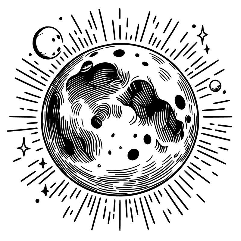 realistic moon