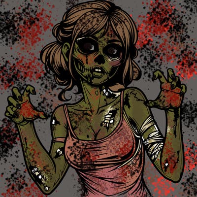 realistic zombie girl