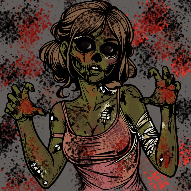 realistic zombie girl