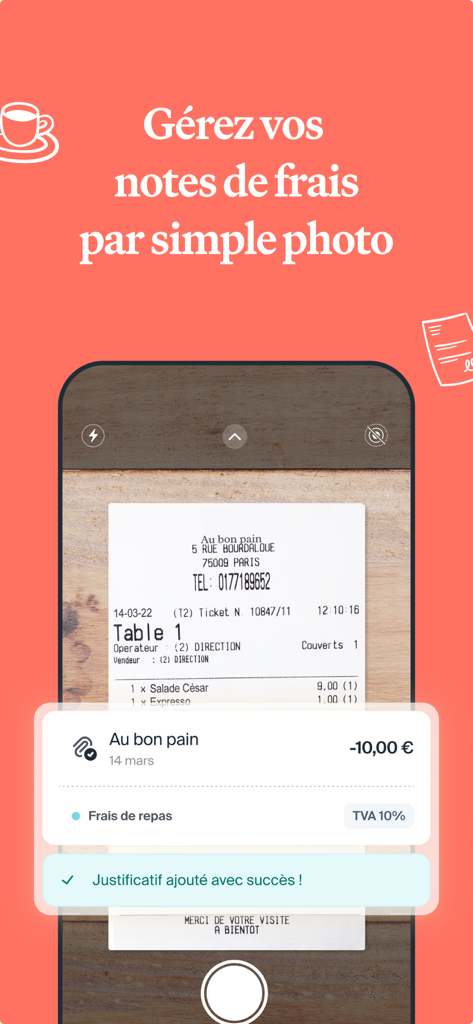 Indy - Indy app receipt scanning feature for automated business expense tracking
