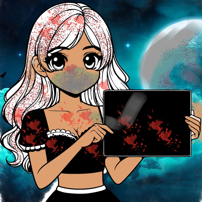 realistic pretty girl holding blank sign