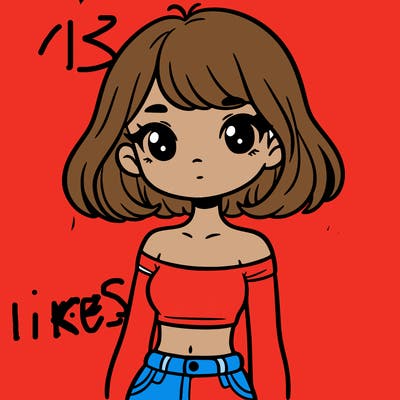 girl in a cute crop top