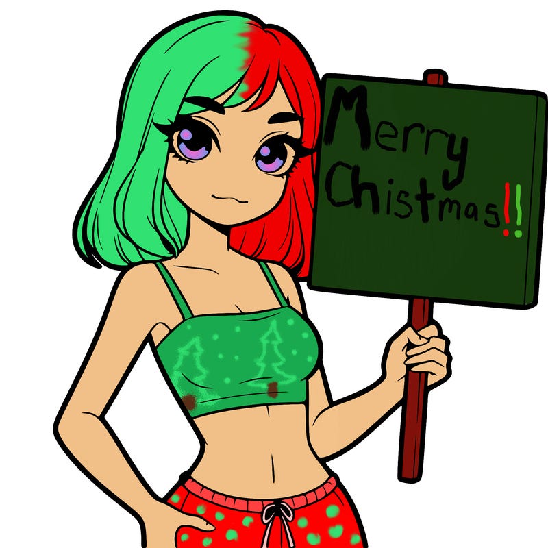 girl in a  crop top holding a blank sign