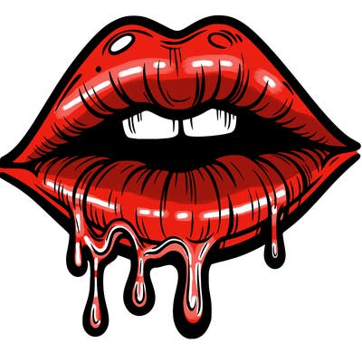 lips that look realistic and drip