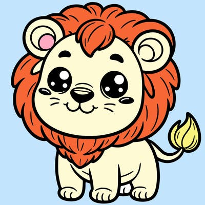 cute lion
