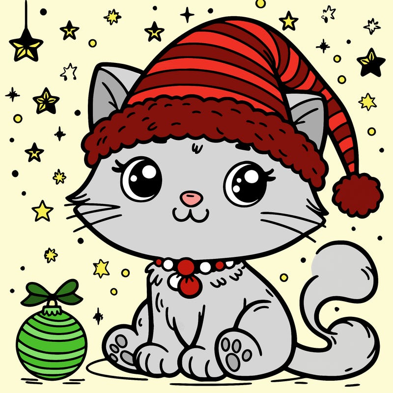 cat christmas