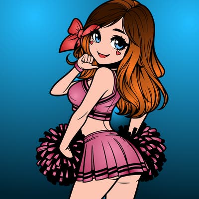 realistic cheerleader