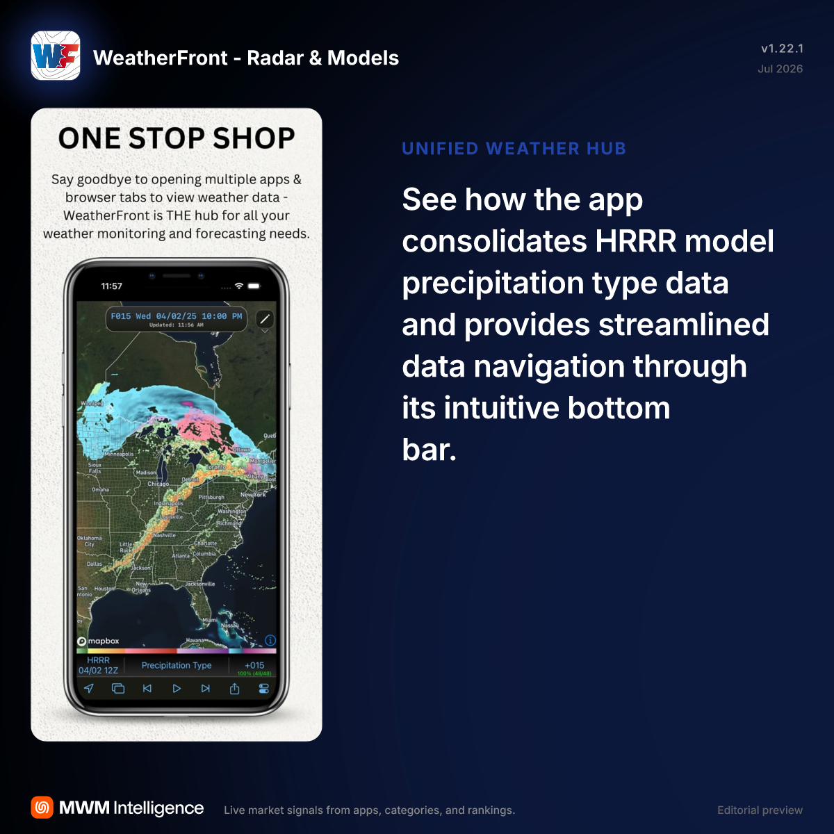 WeatherFront - Radar & Models - Weather App | MWM