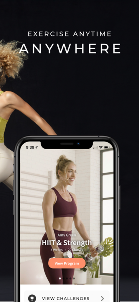 Fabletics FIT - Fabletics FIT mobile app screen showing a HIIT and Strength workout program