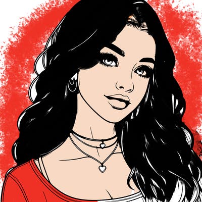 detailed realistic girl