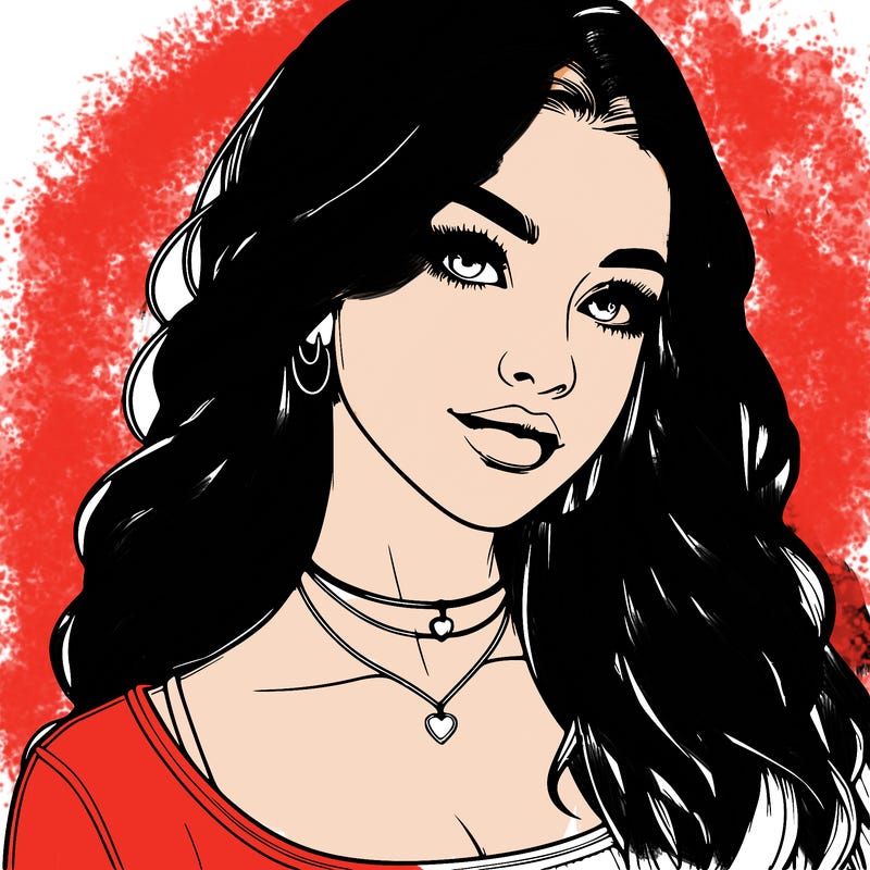 detailed realistic girl