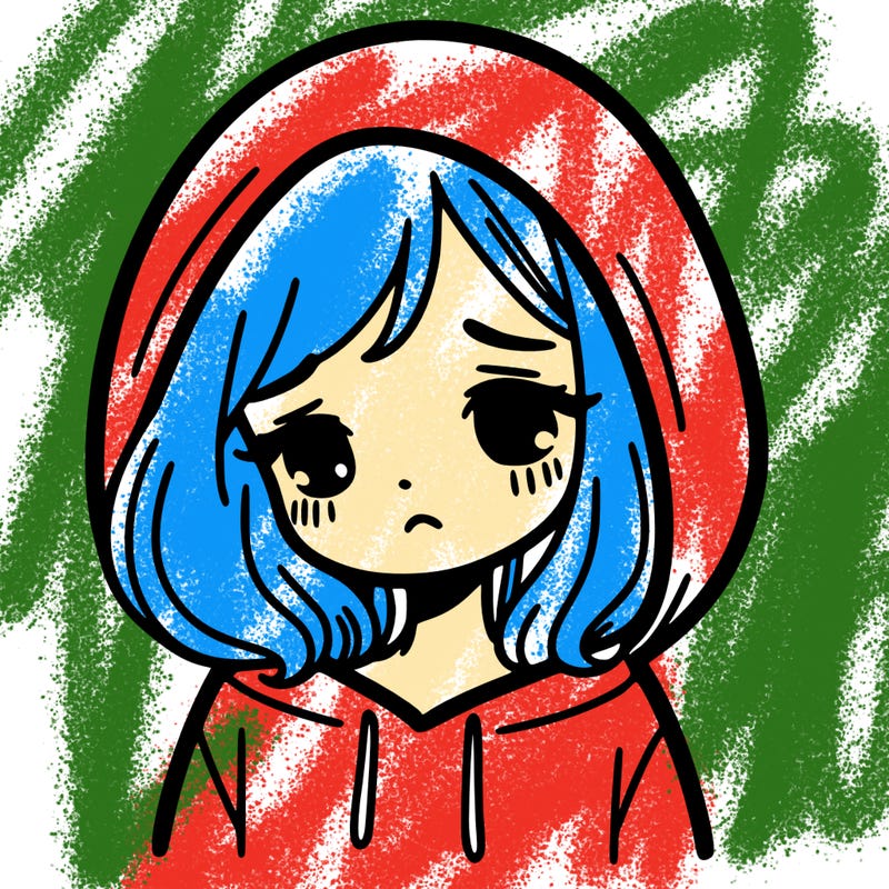 sad girl with a hoodie