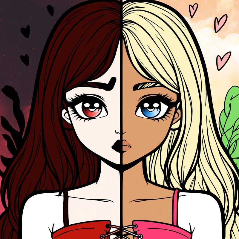 realistic girl split