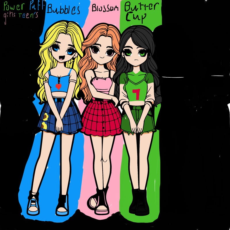 a group of girls realistic