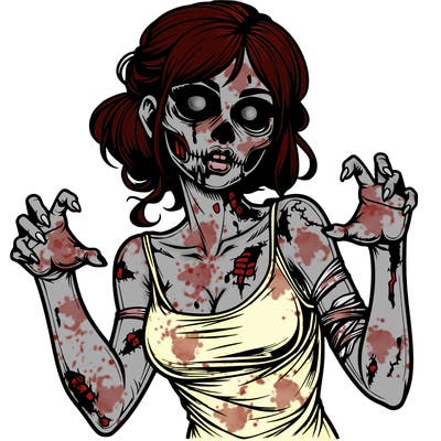 realistic zombie girl