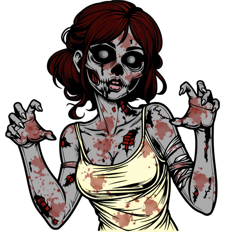 realistic zombie girl