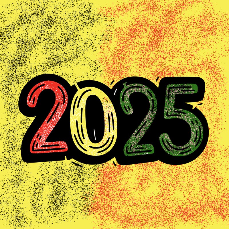 one line scrawled numbers sketch design “2025”