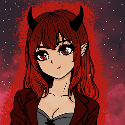 realistic devil girl