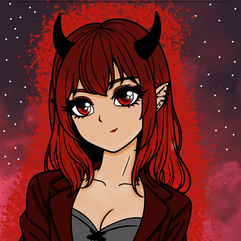 realistic devil girl