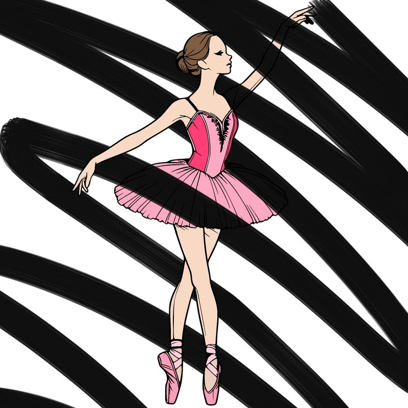 realistic ballerina