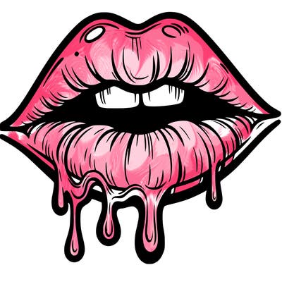 lips that look realistic and drip