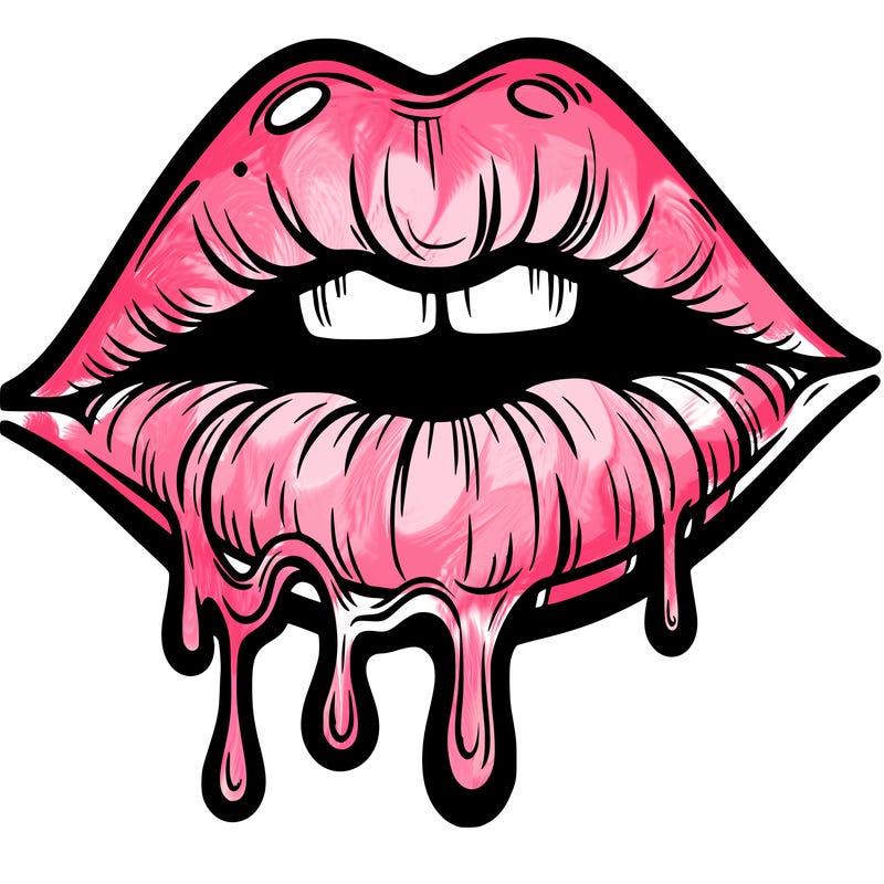 lips that look realistic and drip