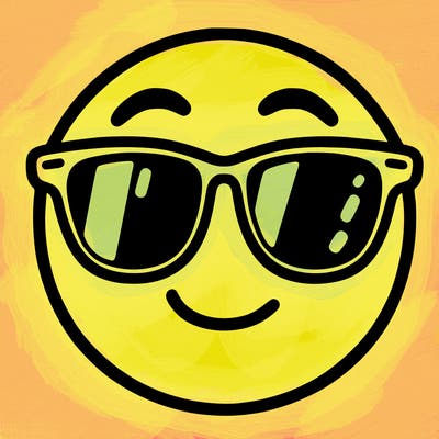 emoji with sunglasses