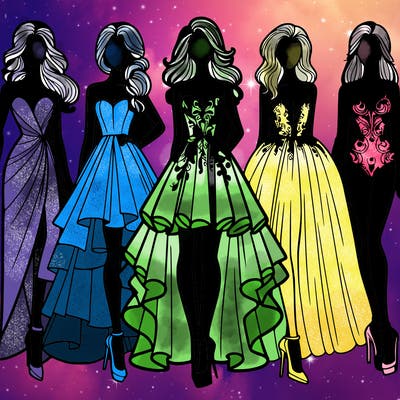 fashion models dresses