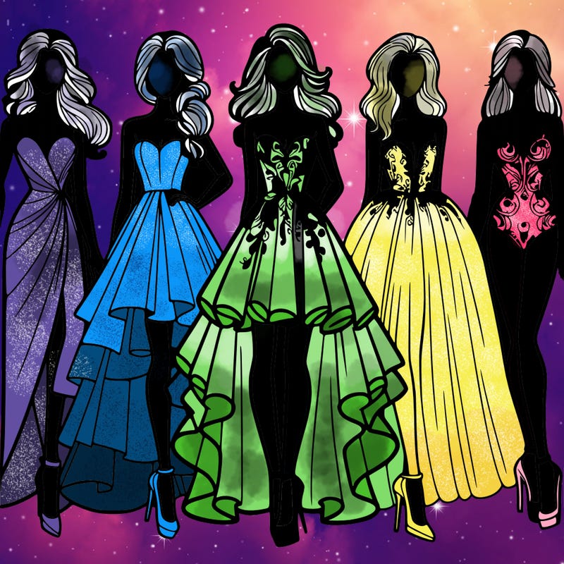 fashion models dresses