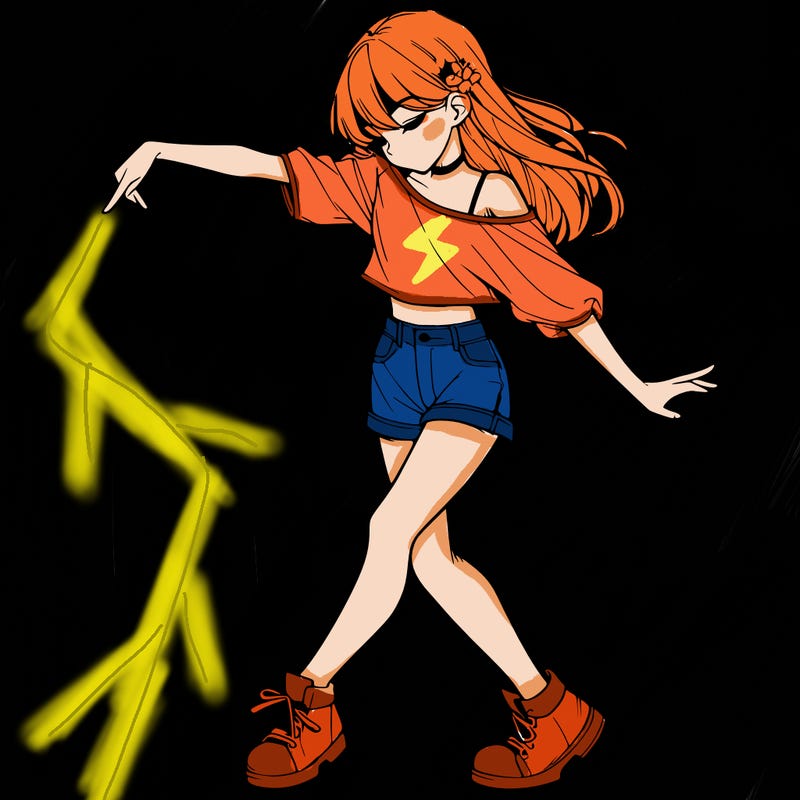 realistic girl danceing